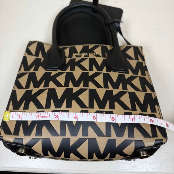 NWOT Michael Kors Mercer Medium Logo and Leather Accordion Crossbody Bag w/COA - Picture 8 of 10
